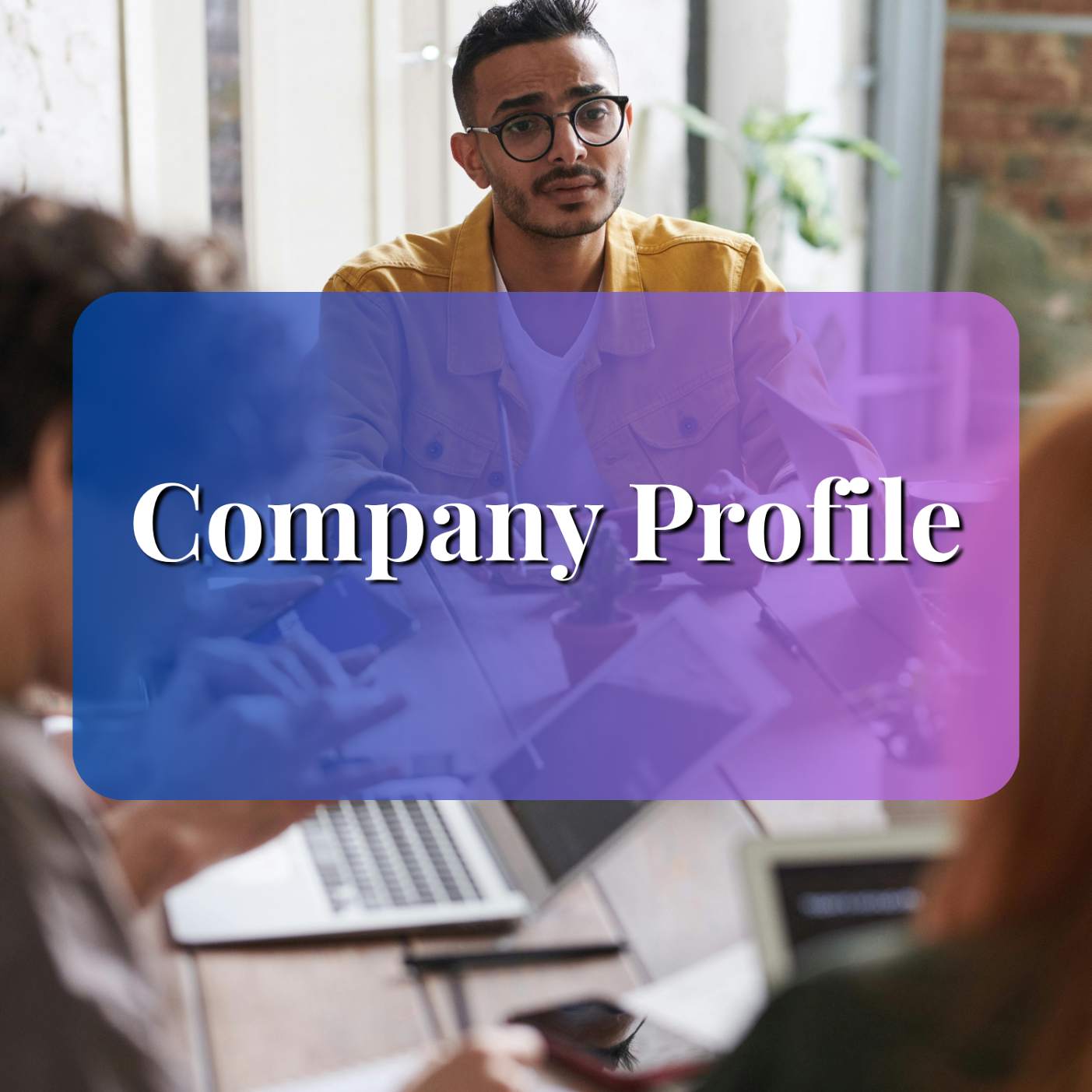 Home company profile design concept for business presentation.